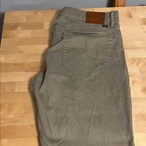 Lucky Brand Taupe Casual Trousers- 121 Heritage Slim 32 Length